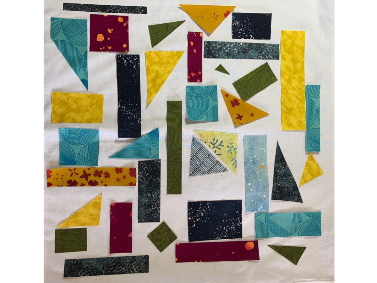 Detailed steps for making no-sew patterned cloths.