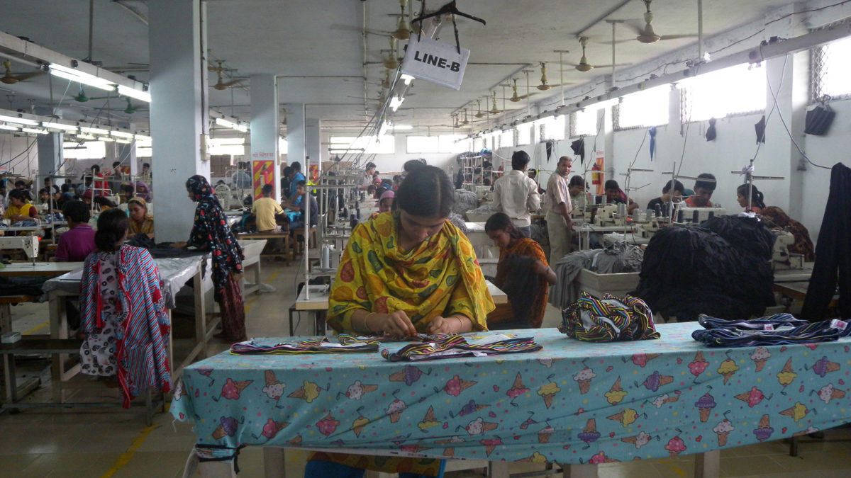 Garment factory in Bangladesh